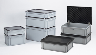 Euronorm stapelbakken met deksel