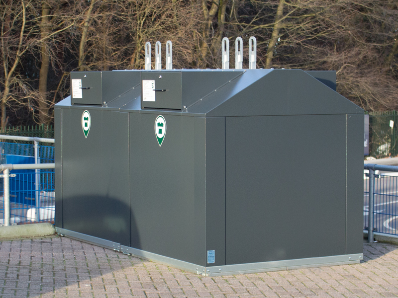 Bovengrondse afvalcontainer Casino