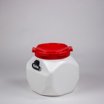 Rechtwandig vat 380x380x399 mm, 40 ltr met 2 handgrepen