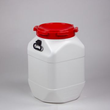 Rechtwandig vat 380x380x594 mm, 66 ltr met 2 handgrepen