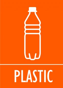 Set stickers voor ecosort, Plastic