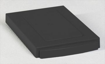Scharnierdeksel voor kunststof afvalscheidingsbak 300x200 mm, zwart