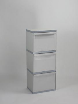 3 Fractie moduultoren grijs 3 kantelbakken 3x grijs