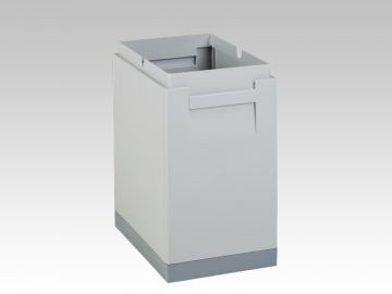 Ombak voor afvalemmer of zakkenklem, 300x200x350 mm, grijs