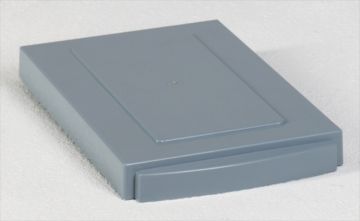 Scharnierdeksel voor kunststof afvalscheidingsbak 300x200 mm, grijs