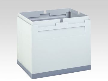 Kunststof bak 400x300x350 mm, 40 l. grijs