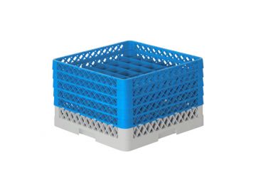 Vaatwaskorf 500x500x300 mm 36 vaks tbv ø 74 mm bekerglazen