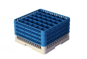 Vaatwaskorf 500x500x260 mm 36 vaks tbv ø 74 mm voetglazen