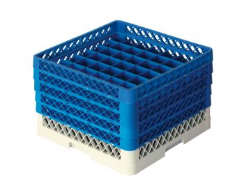 Vaatwaskorf 500x500x300 mm 49 vaks tbv ø 63 mm bekerglazen