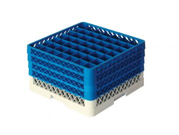 Vaatwaskorf 500x500x260 mm 49 vaks tbv ø 63 mm voetglazen