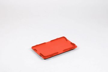 Kunststof scharnierdeksel 300x200 mm rood