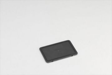 Kunststof euronorm haakdeksel 300x200 mm, donkergrijs