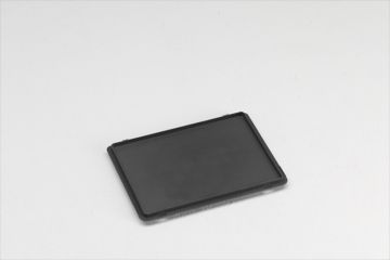 Kunststof scharnierdeksel 400x300 mm donkergrijs