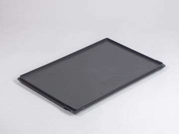 Kunststof scharnierdeksel 600x400 mm donkergrijs
