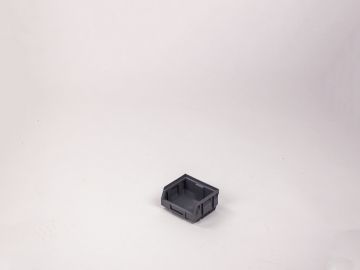 Grijs Stapelbare magazijnbak 0,4 liter, 88/70x105x54mm