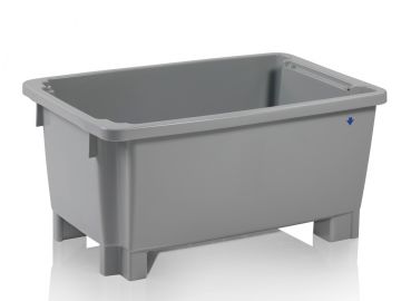 Grootvolume bak 300 liter, 1200x800x580 mm op 4 poten grijs