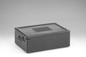 EPP Thermobox GN 1/1, 600x400x230 mm, 30 liter, met deksel, zwart