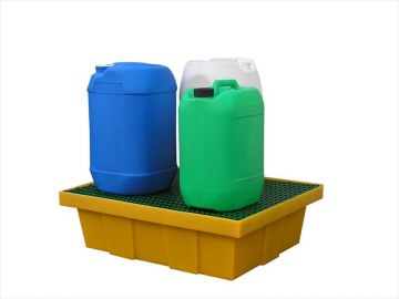 Lekbak met kunststof rooster 70 liter, 810x640x230 mm