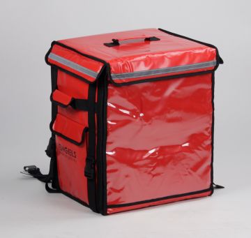 Geïsoleerde maaltijd bezorgtas, rugzakmodel 80L rood