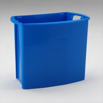 Inzamelkorf 490x300x385 mm, 32 l. met gesloten wanden, blauw