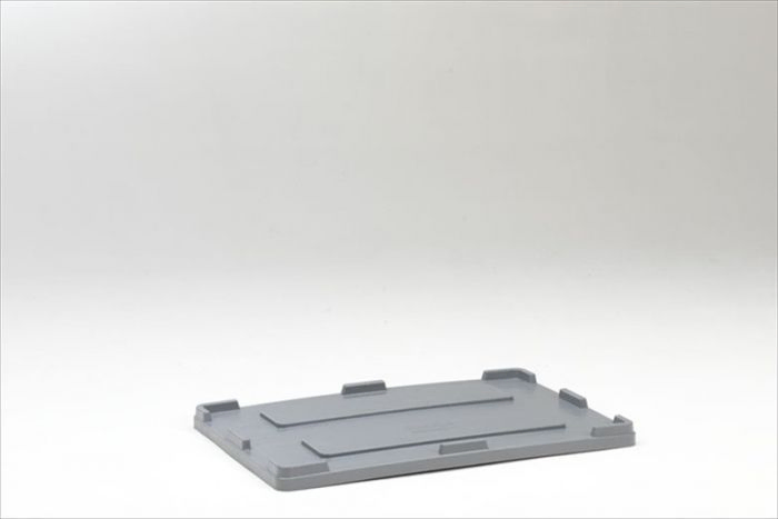 Heavy duty palletbox oplegdeksel 1200x800 mm, lichtgrijs