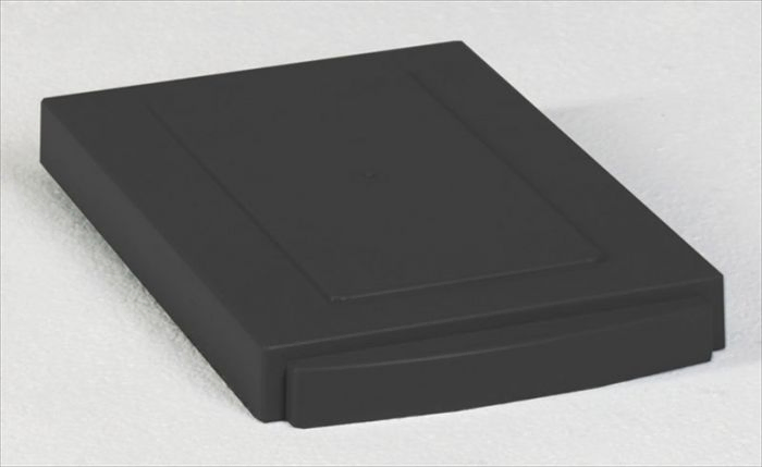 Scharnierdeksel voor kunststof afvalscheidingsbak 300x200 mm, zwart