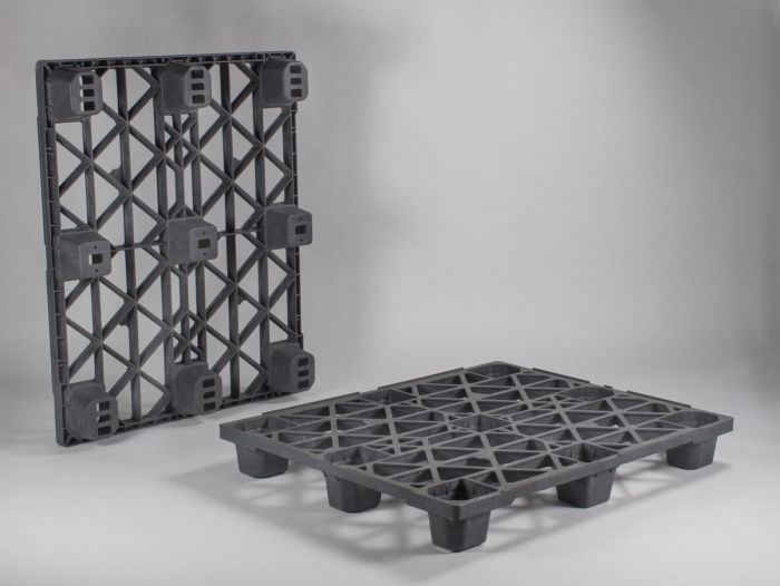 Kunststof export pallet 1200x1000x140 mm