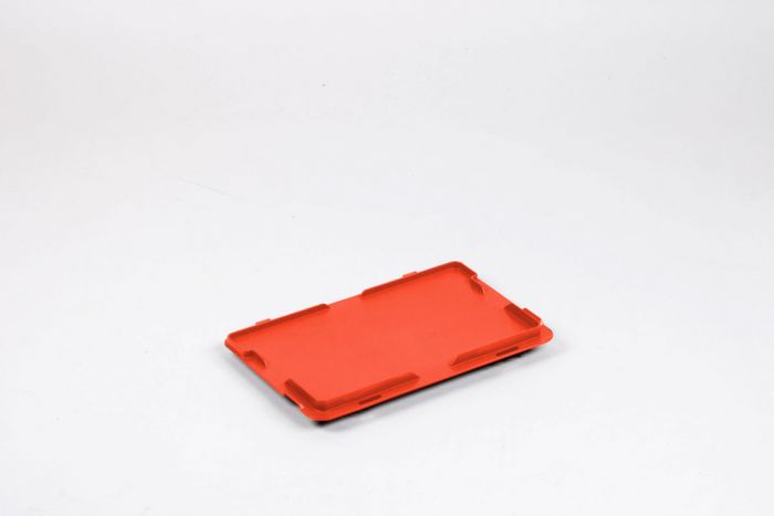 Kunststof scharnierdeksel 300x200 mm rood