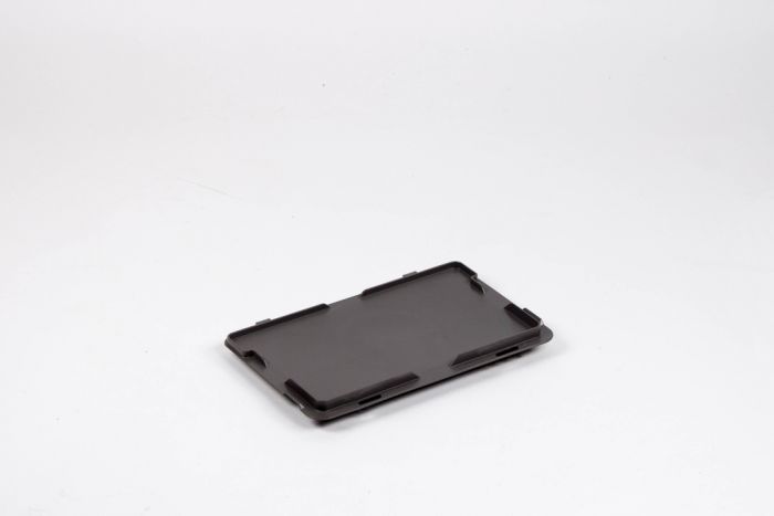 Kunststof scharnierdeksel 300x200 mm donkergrijs