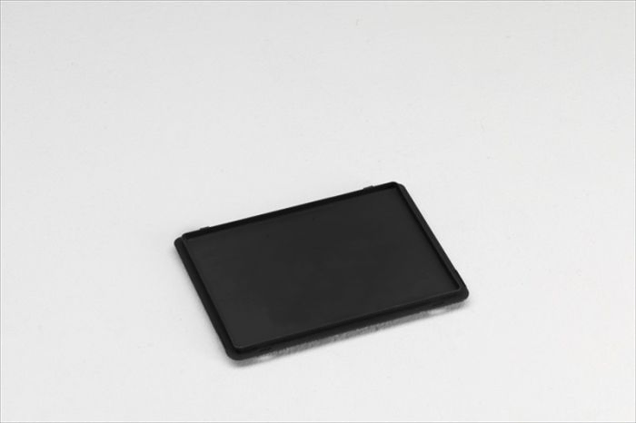 Kunststof scharnierdeksel 400x300 mm ESD-veilig zwart