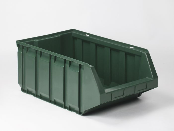 Stapelbare magazijnbak 67,0 liter, 700/610x442x300 mm, groen