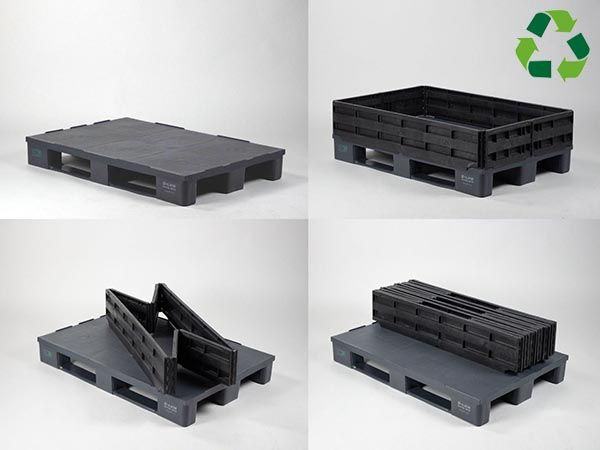 Opvouwbare opzetrand voor euro pallets 1200x800x200 mm