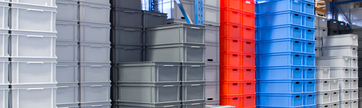 Transport- & opslagbakken: Stapelbaar