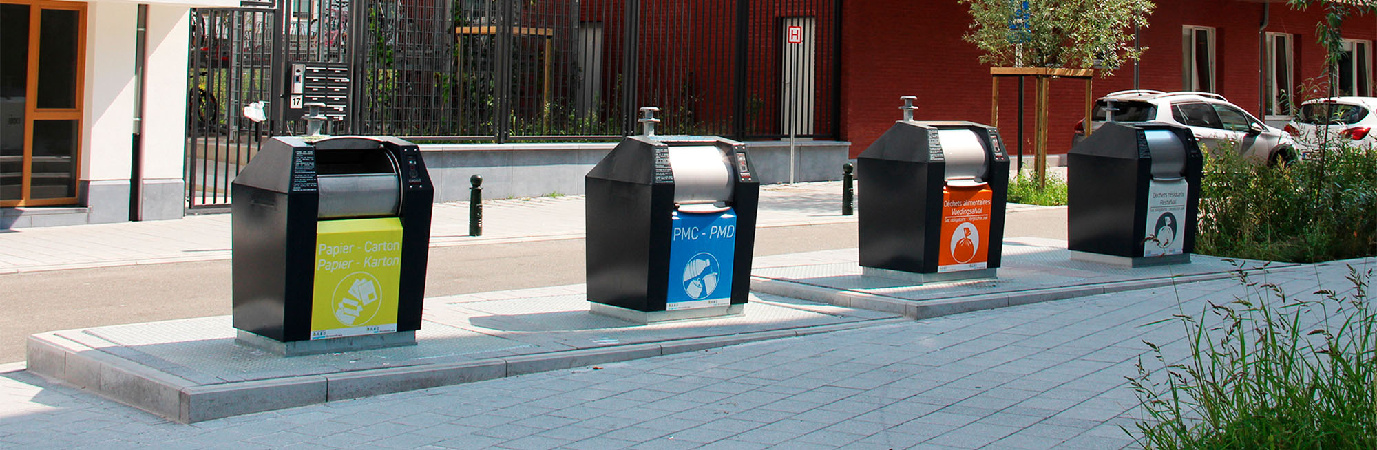 Ondergrondse afvalcontainers voor duurzame stadswijk