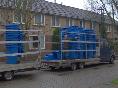 Adresgebonden containers papierinzameling